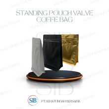 Standing Pouch Flat Bottom Coffee Bag Valve 8 Side